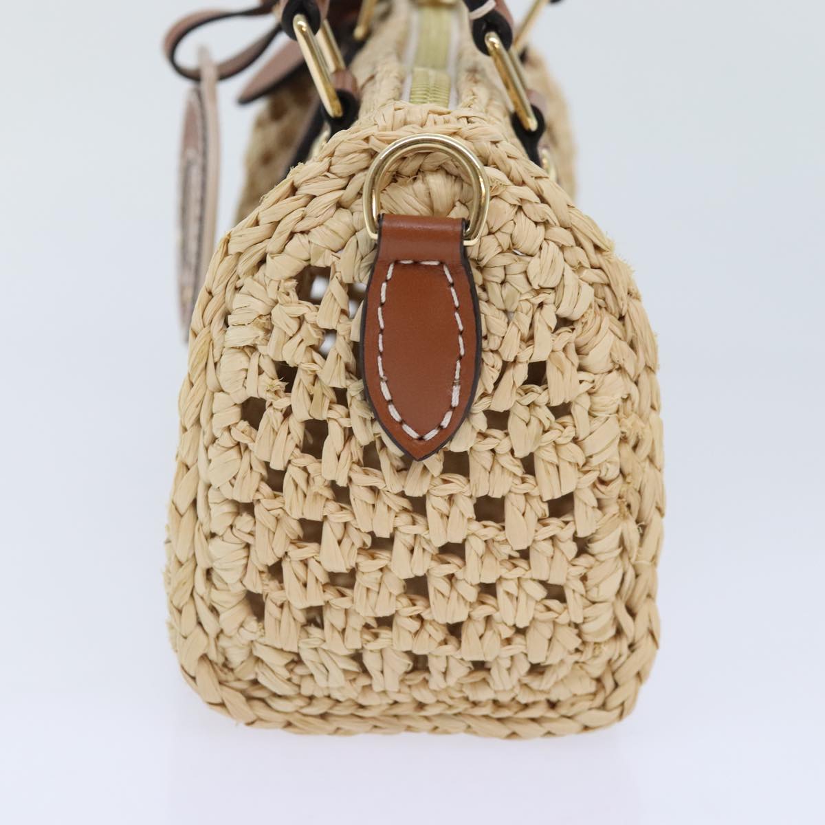 Louis Vuitton Nano Speedy Beige Synthetic Handbag (Pre-Owned)