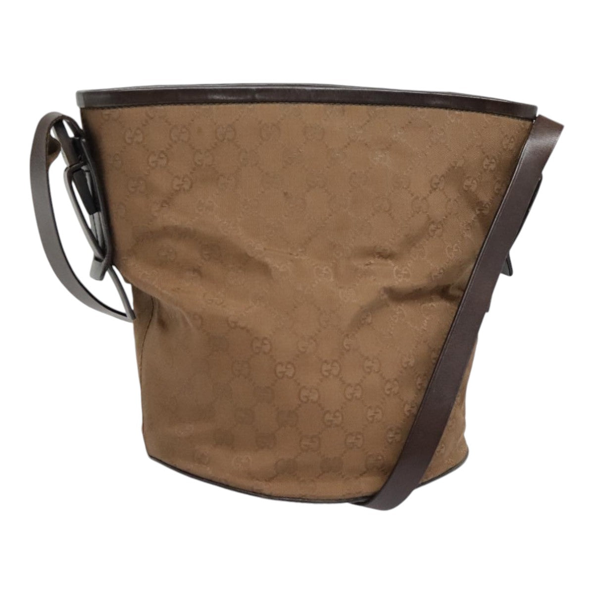 Gucci Brown Canvas Shoulder Bag (Pre-Owned)
