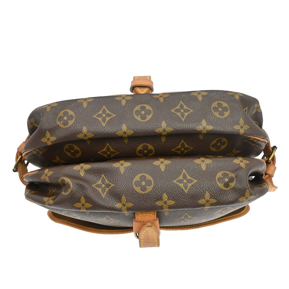 Louis Vuitton Saumur Monogram Canvas Brown Canvas Handbag (Pre-Owned)