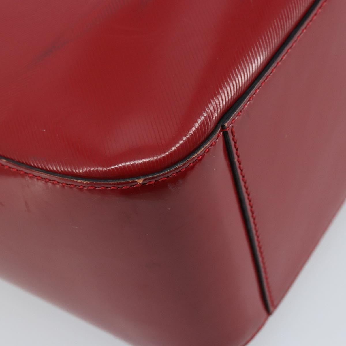Celine Vintage Leather Red Leather Handbag (Pre-Owned)