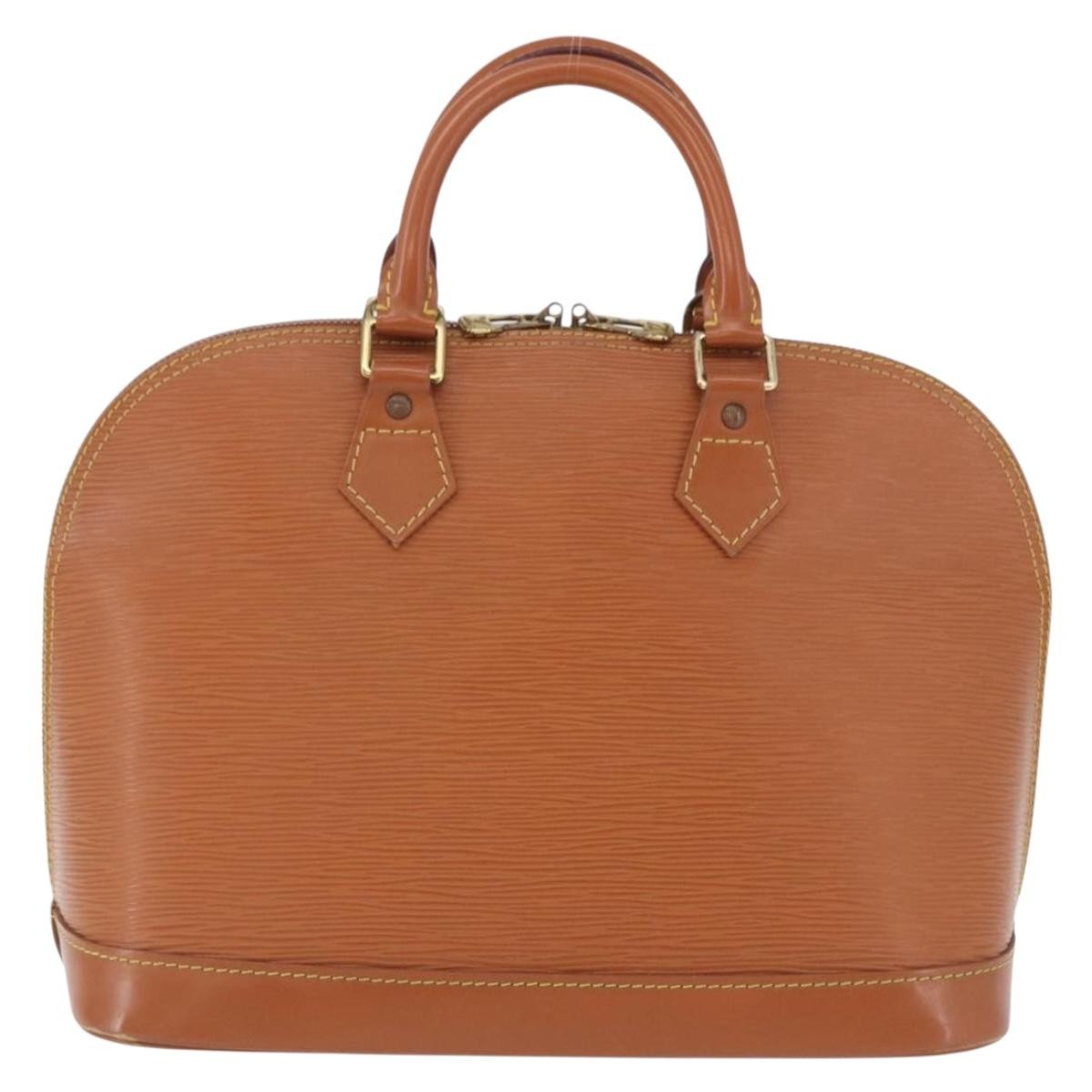 Louis Vuitton Alma Epi Leather Gold Leather Handbag (Pre-Owned)