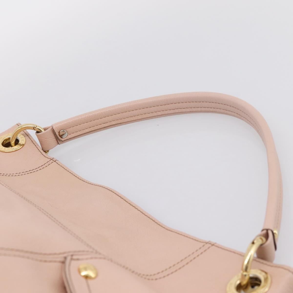 Burberry Blue Label Leather Pink Leather Shoulder Bag Bag (Pre-Owned)