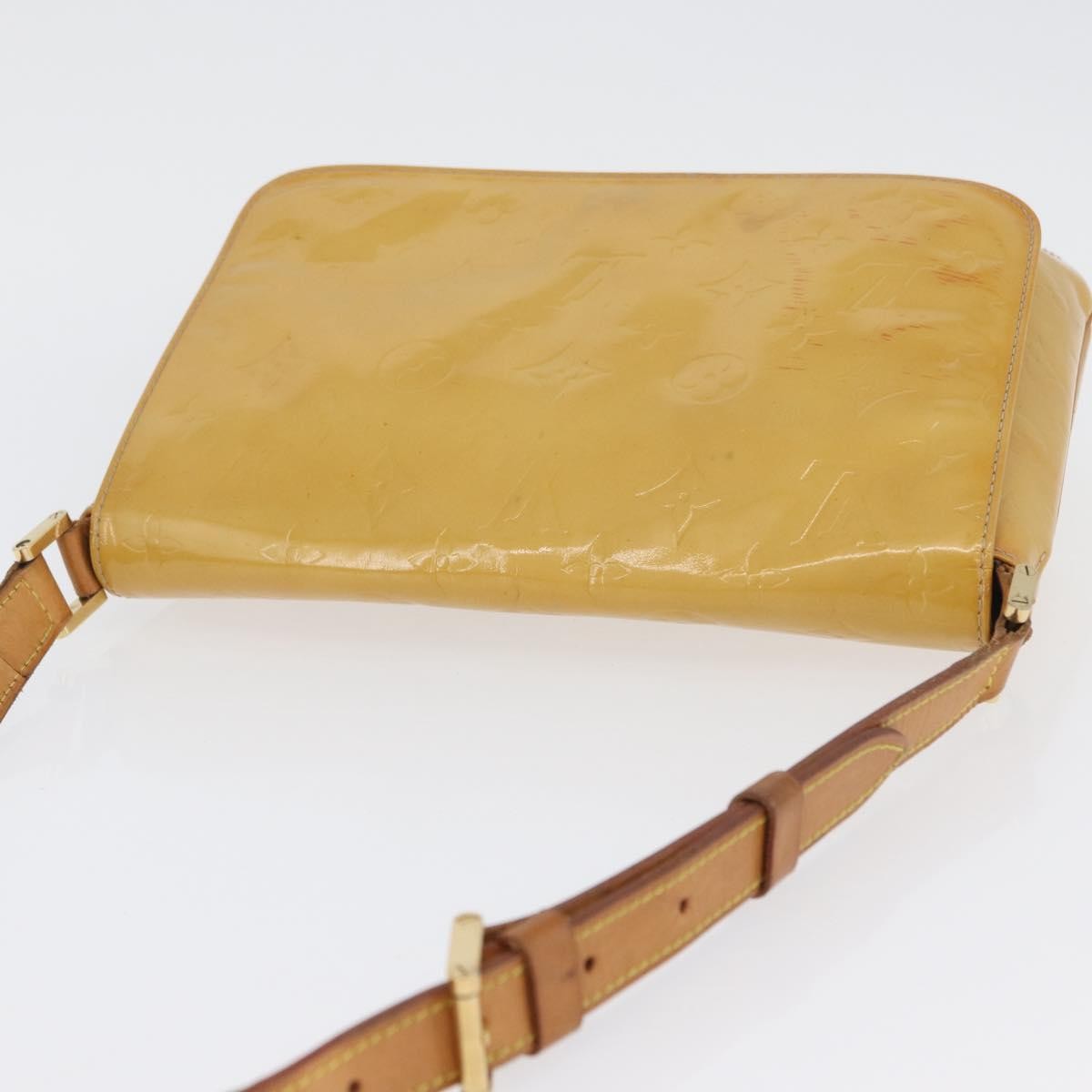 Louis Vuitton Thompson Street Monogram Vernis Beige Patent_Leather Shoulder Bag Bag (Pre-Owned)
