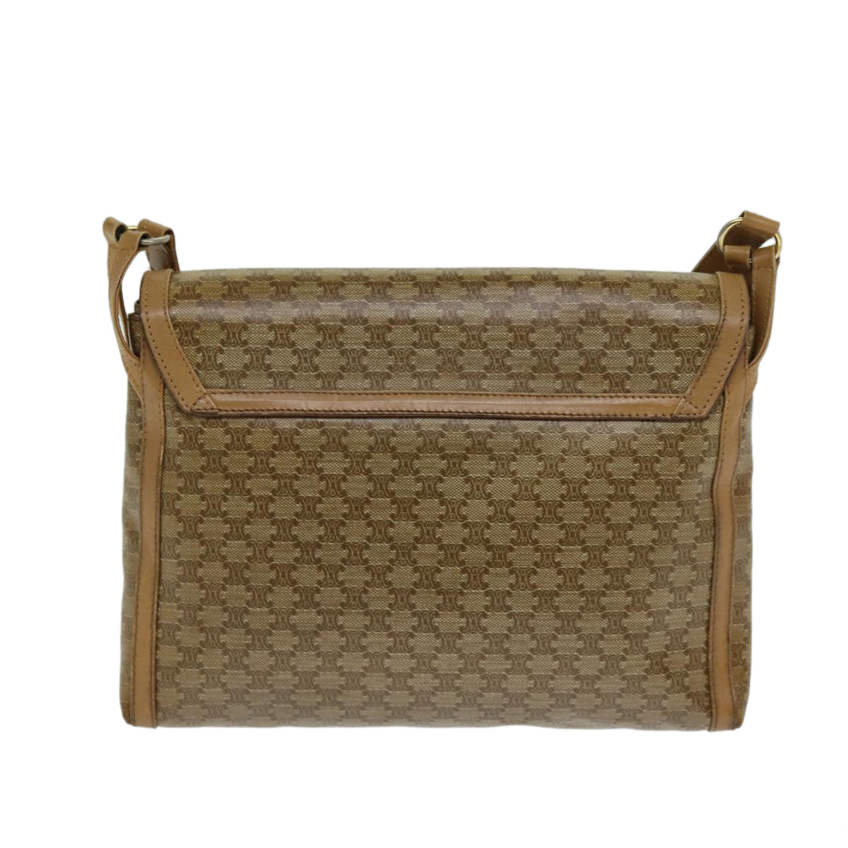 Céline Macadam Beige Canvas Shoulder Bag (Pre-Owned)