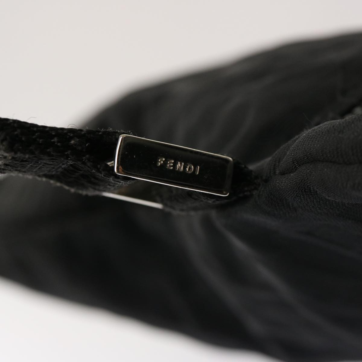 Fendi Zucca Black Canvas Shoulder Bag (Pre-Owned)