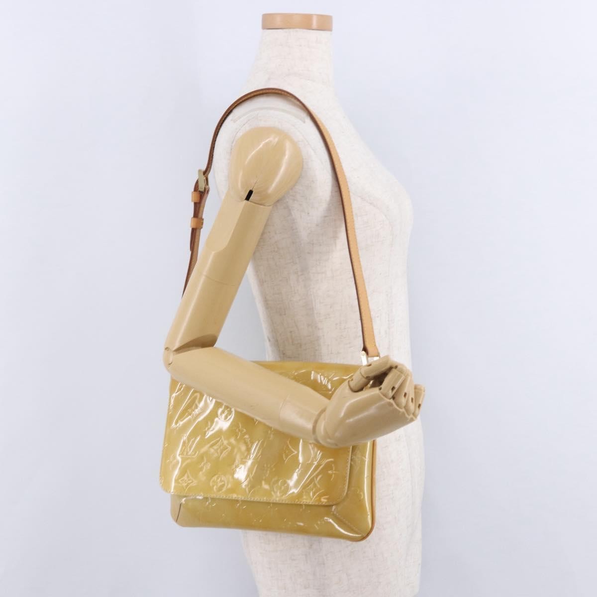 Louis Vuitton Thompson Street Monogram Vernis Yellow Patent_Leather Shoulder Bag Bag (Pre-Owned)