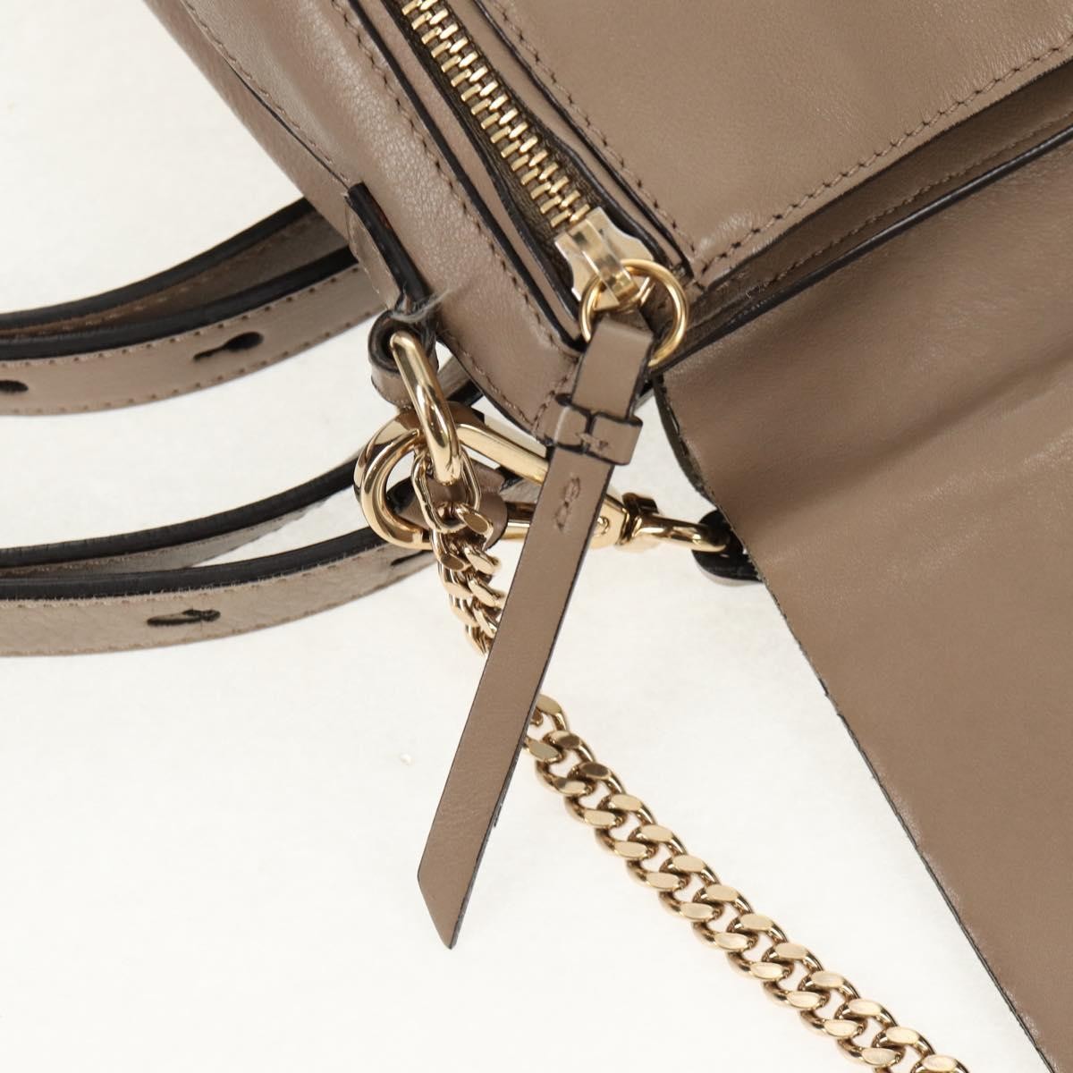 Chloe Faye Leather And Suede Beige Suede Backpack Bag (Pre-Owned)