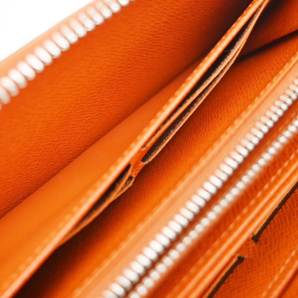 Louis Vuitton Zippy Organizer Epi Leather Orange Leather Wallets Accessory (Pre-Owned)