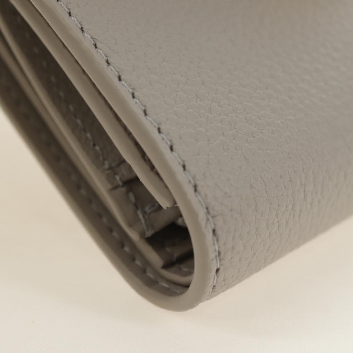 Celine Triomphe Trifold Leather Beige Leather Wallets Accessory (Pre-Owned)