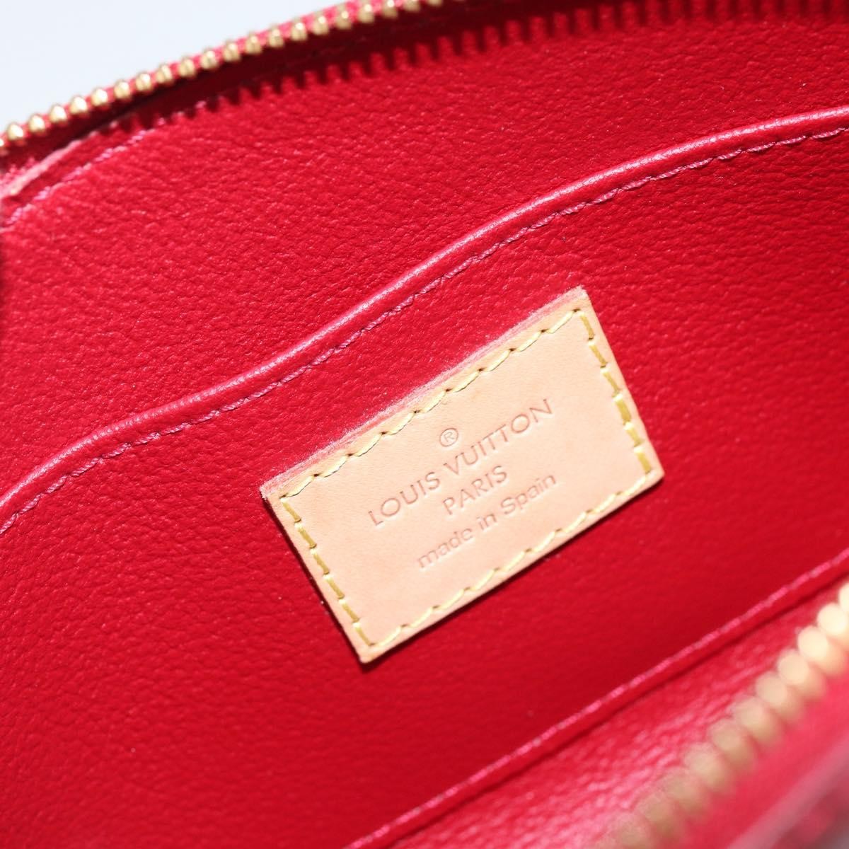 Louis Vuitton Cosmetic Limited Edition Monogram Vernis Rayures Red Patent_Leather Bag (Pre-Owned)