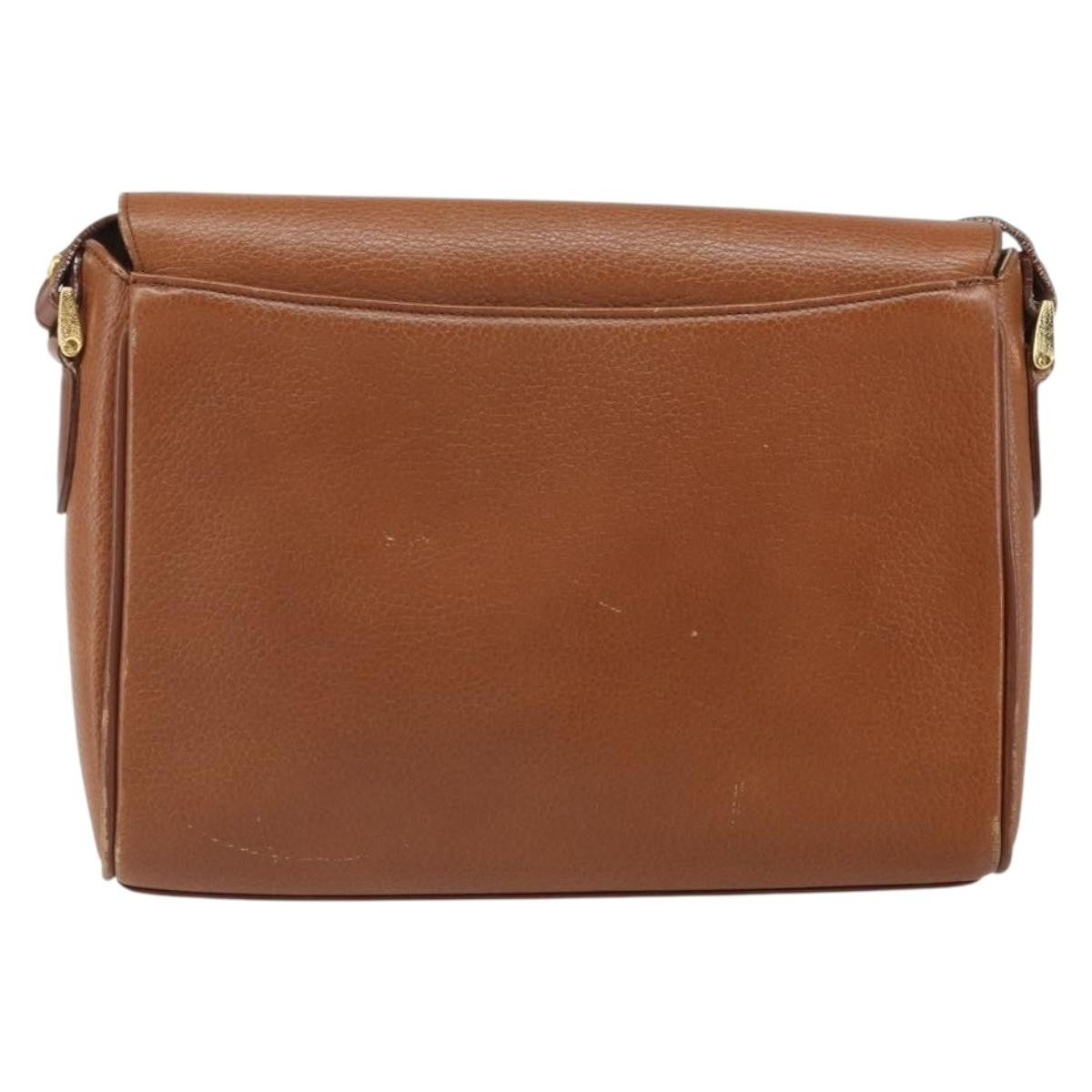 Burberry Vintage Leather Brown Leather Shoulder Bag Bag (Pre-Owned)