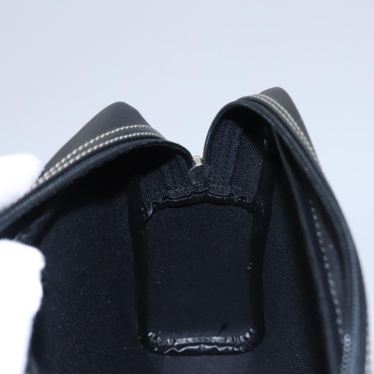 Christian Dior Vintage Honeycomb Zip Coated Canvas Black Canvas Clutche & Pouche Bag (Pre-Owned)