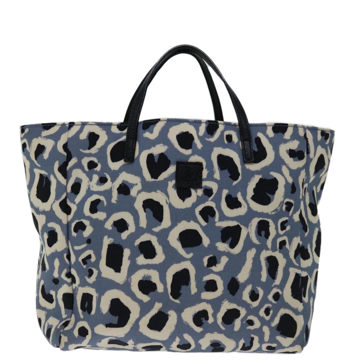 Gucci Padlock Blue Canvas Handbag (Pre-Owned)