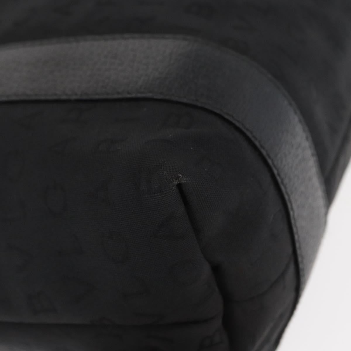 Bvlgari Logomania Canvas Black Canvas Tote Bag Bag (Pre-Owned)
