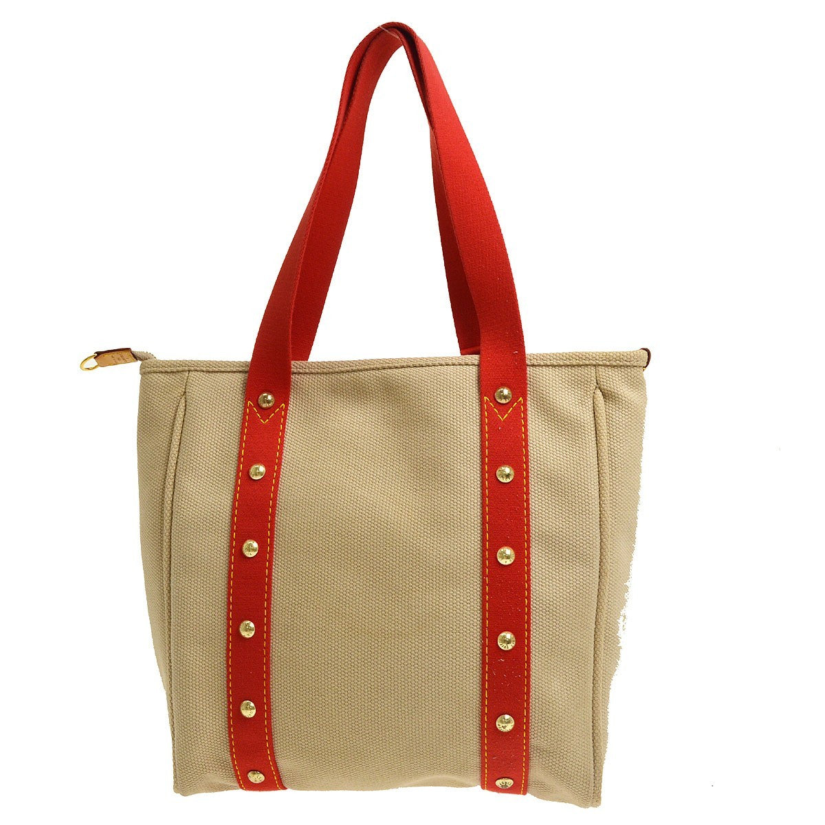 Louis Vuitton Antigua Canvas Beige Canvas Tote Bag Bag (Pre-Owned)