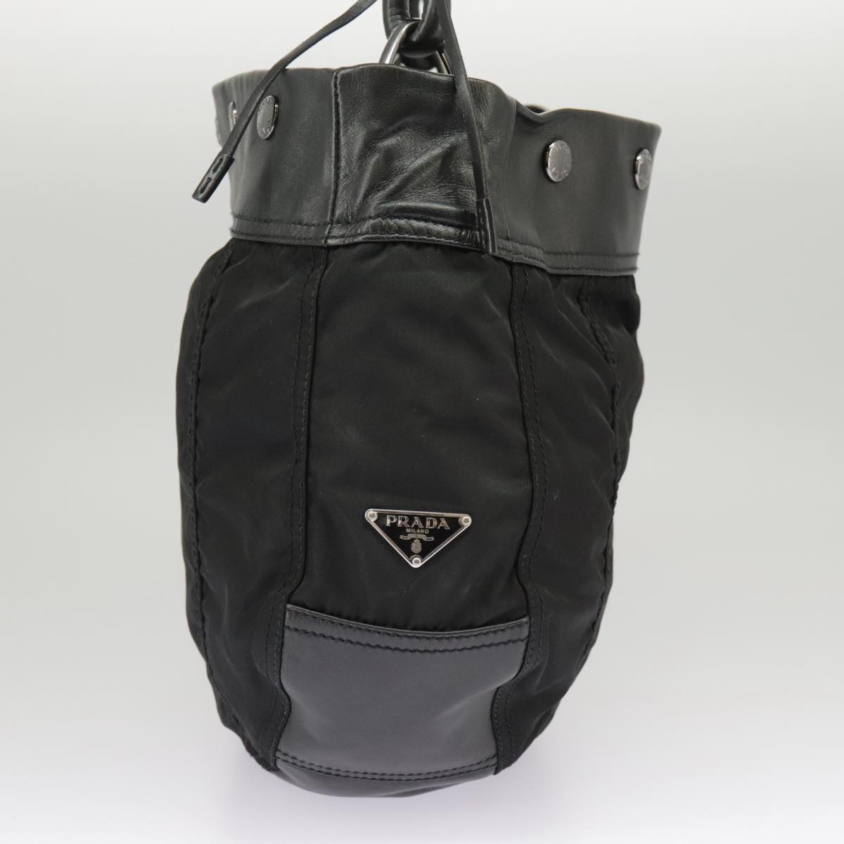 Prada Re-Nylon Black Synthetic Shoulder Bag (Pre-Owned)