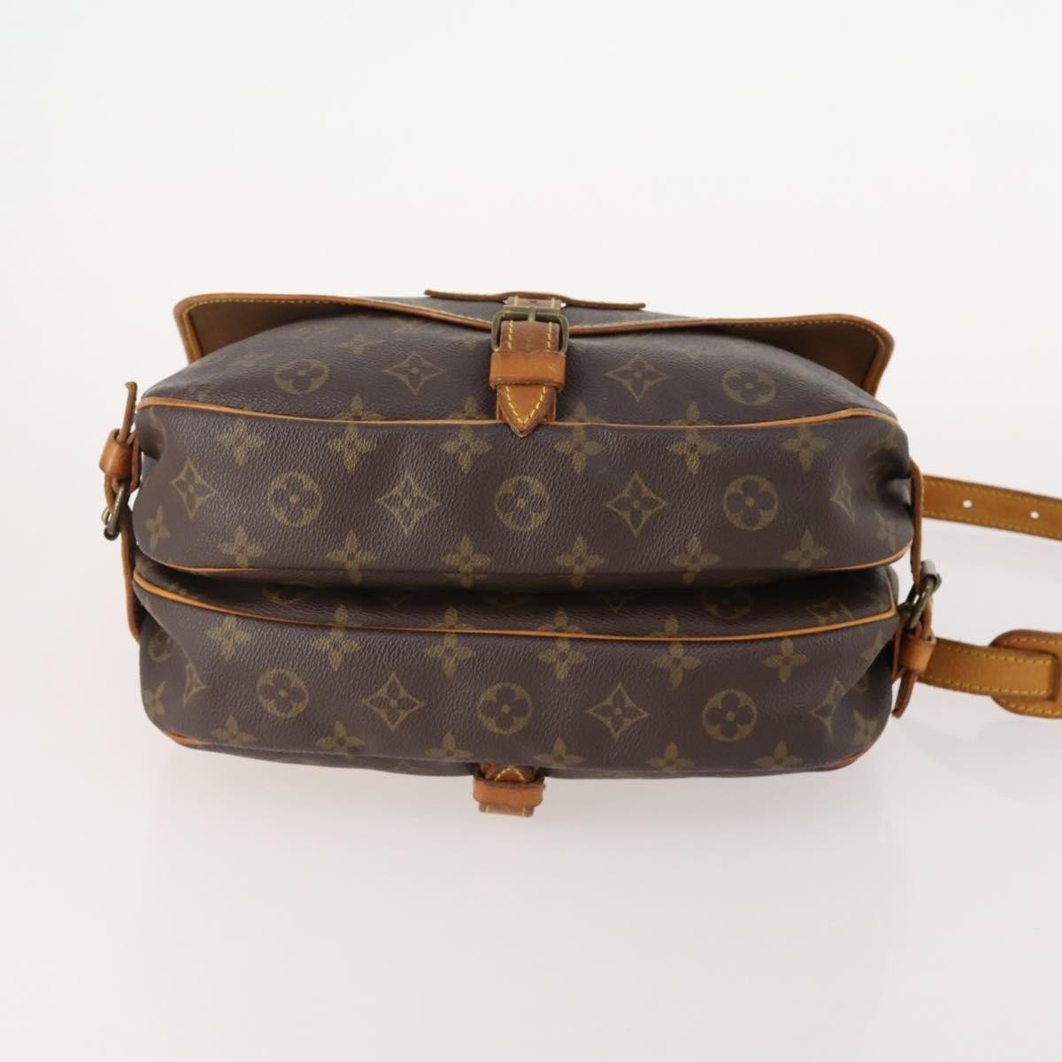Louis Vuitton Saumur Monogram Canvas Brown Canvas Shoulder Bag Bag (Pre-Owned)