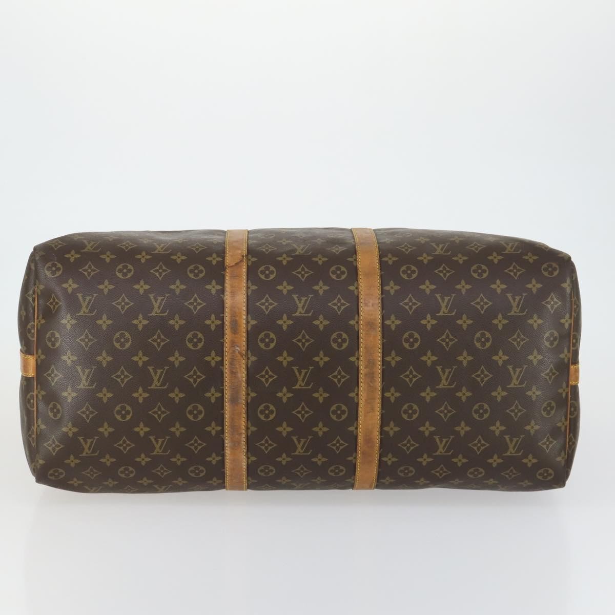 Louis Vuitton Keepall Bandouliere Monogram Canvas Brown Canvas Travel Bag Bag (Pre-Owned)