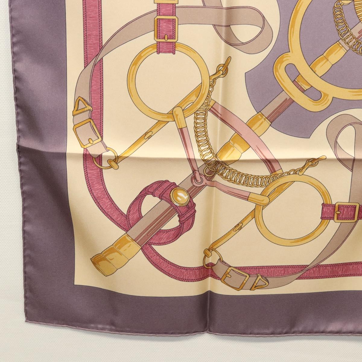 Hermès Carré 90 Beige Silk Scarf  (Pre-Owned)