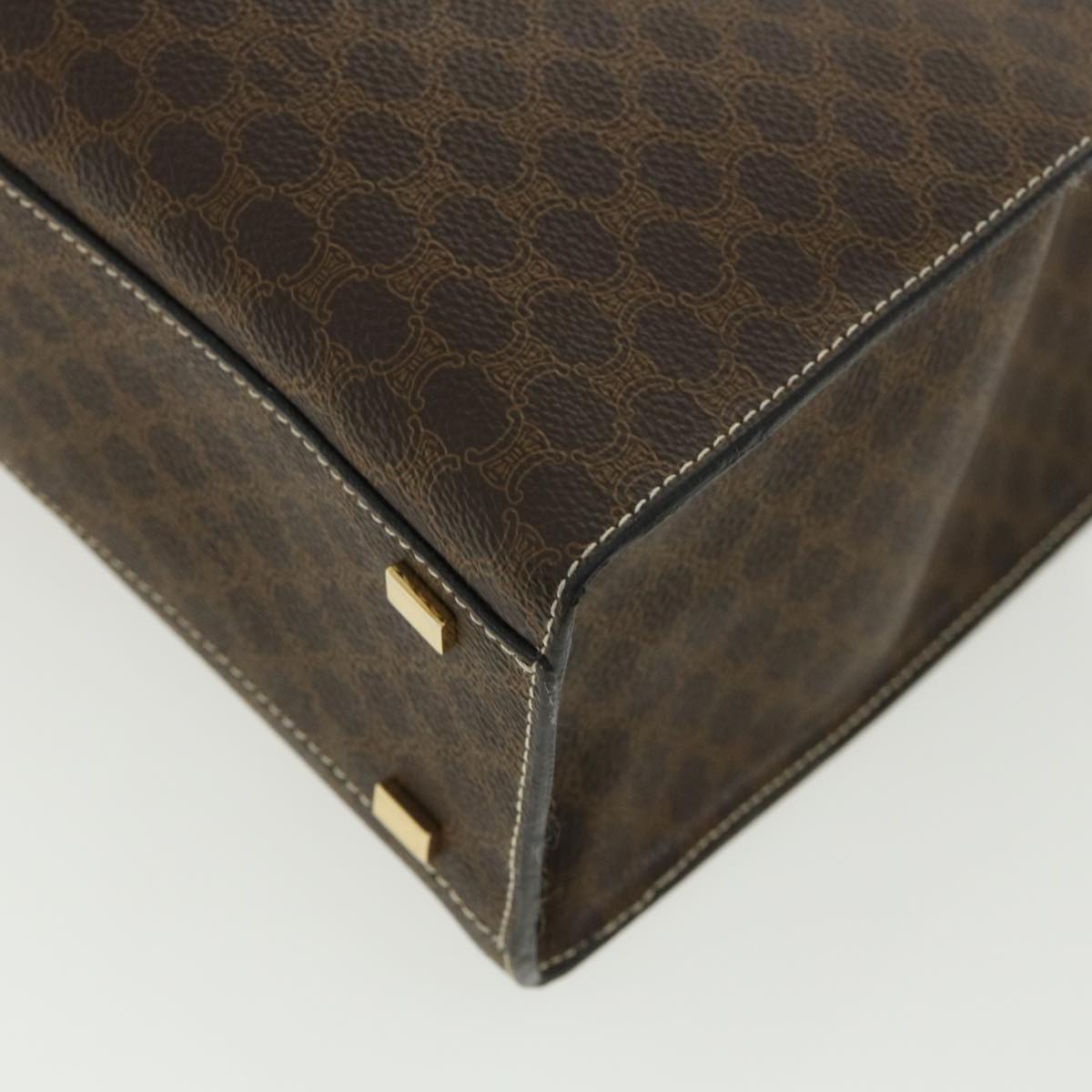 Céline Macadam Brown Canvas Handbag (Pre-Owned)