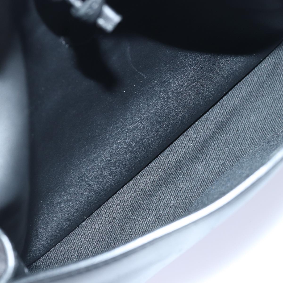 Versace Virtus Black Leather Backpack Bag (Pre-Owned)
