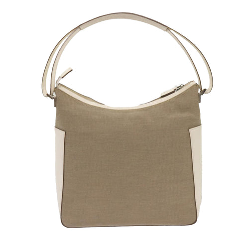 Gucci Soho Beige Canvas Shoulder Bag (Pre-Owned)
