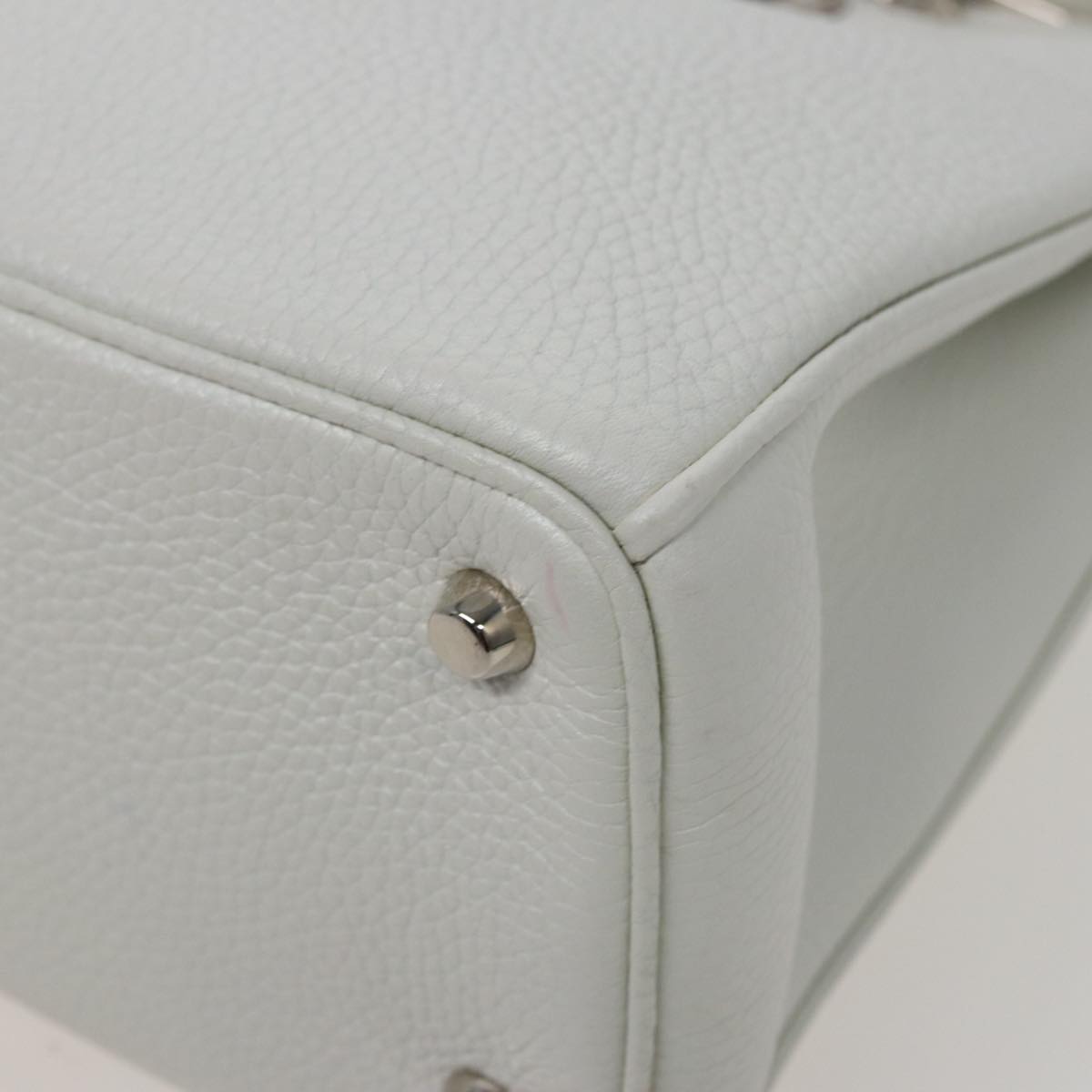 Dior Diorissimo White Leather Handbag (Pre-Owned)