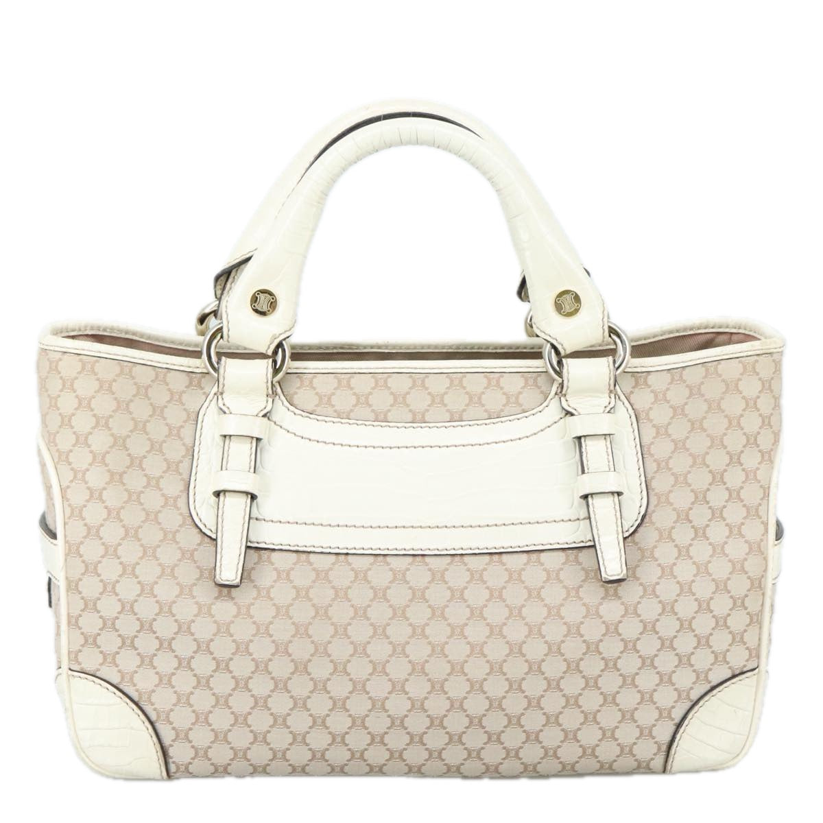 Céline Boogie Beige Canvas Handbag (Pre-Owned)