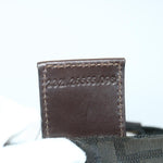 Fendi Zucca Khaki Canvas Handbag (Pre-Owned)