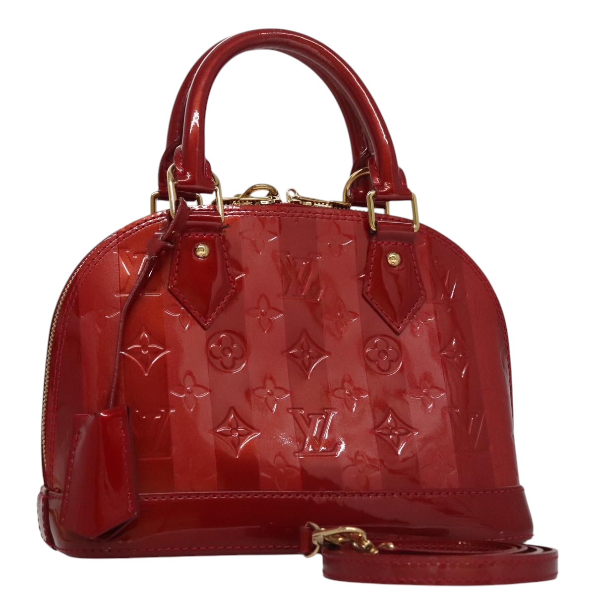 Louis Vuitton Alma Red Patent Leather Handbag (Pre-Owned)