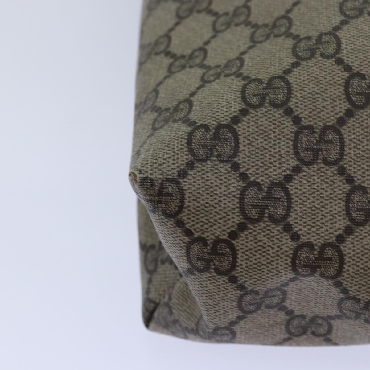 Gucci Sherry Beige Canvas Tote Bag (Pre-Owned)