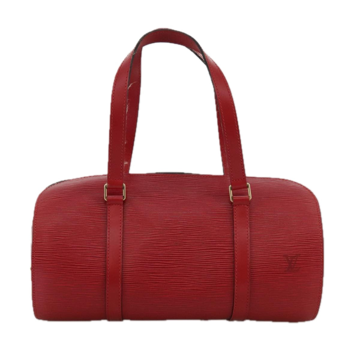Louis Vuitton Soufflot Red Leather Handbag (Pre-Owned)