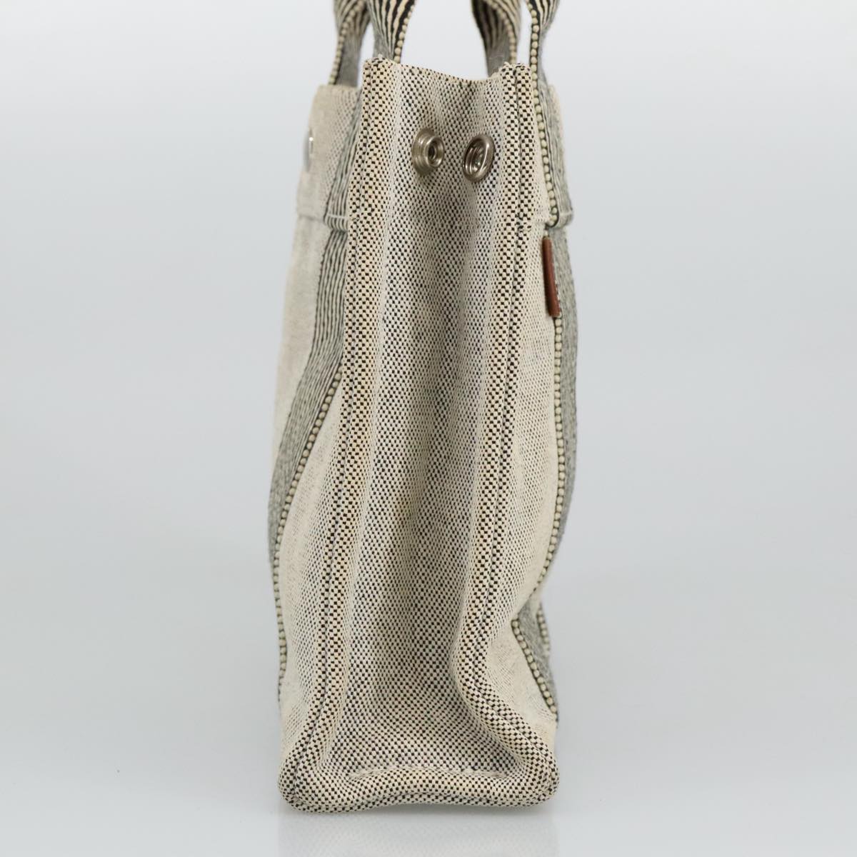 Hermès Fourre Tout Grey Canvas Tote Bag (Pre-Owned)