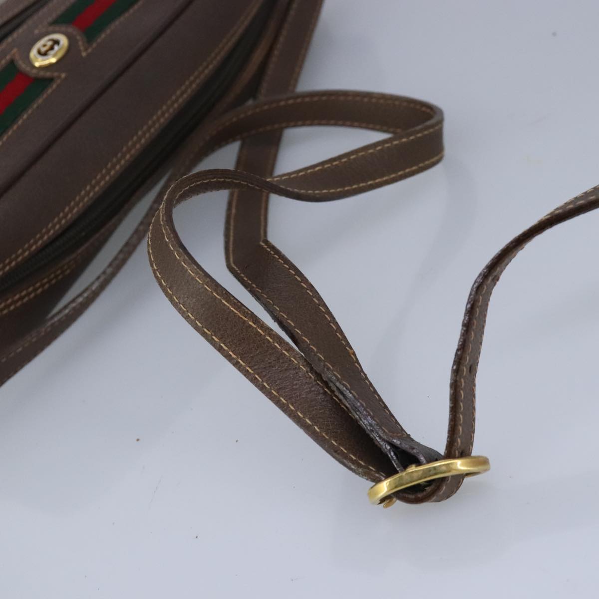 Gucci Ophidia Beige Canvas Shoulder Bag (Pre-Owned)
