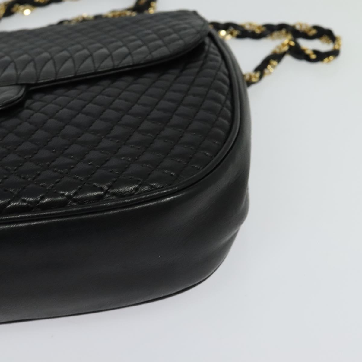Bally Black Leather Shoulder Bag (Pre-Owned)