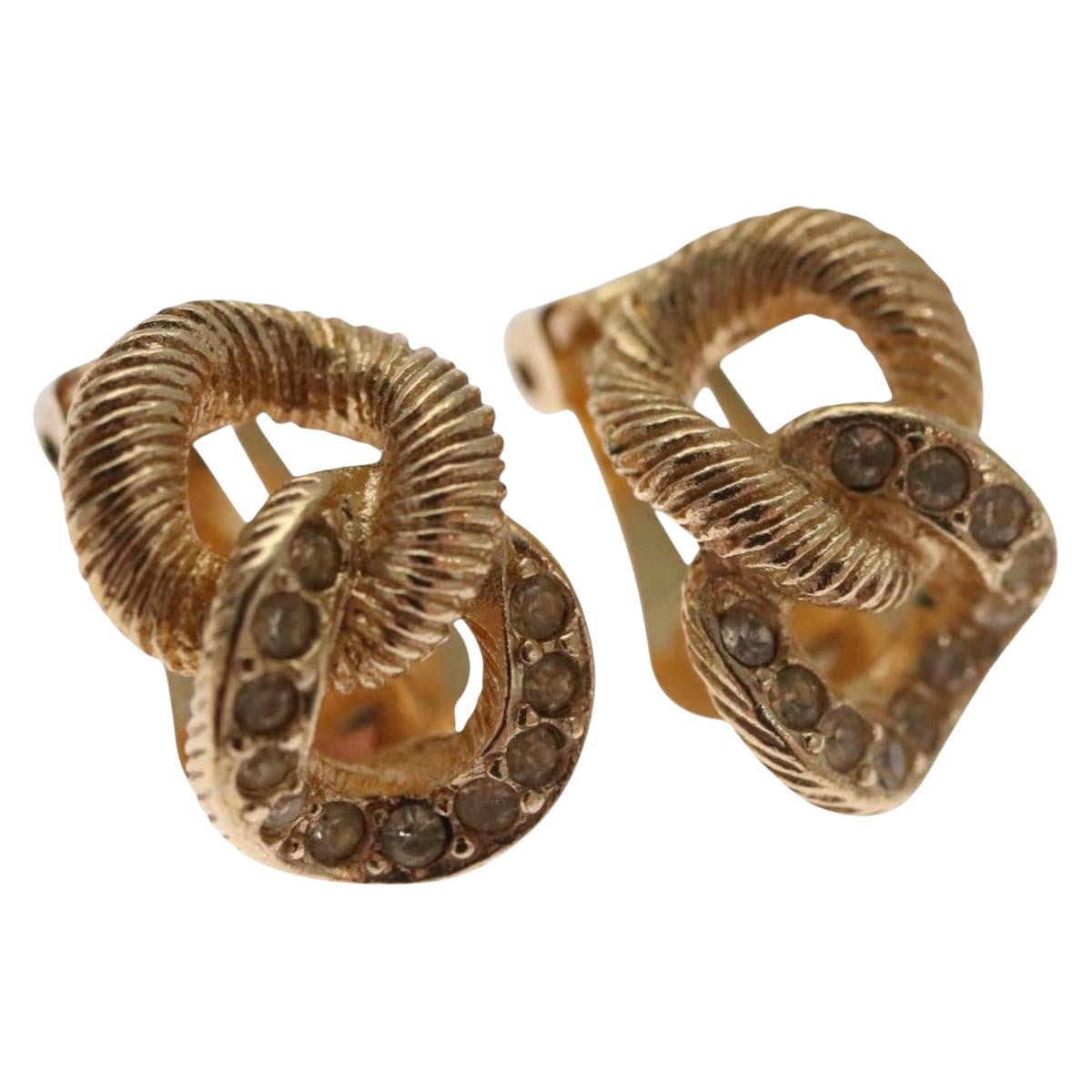 Dior Gold Metal Earring Jewelry (Pre-Owned)