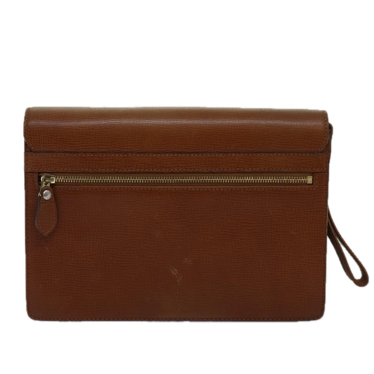 Burberry Vintage Leather Brown Leather Clutche & Pouche Bag (Pre-Owned)