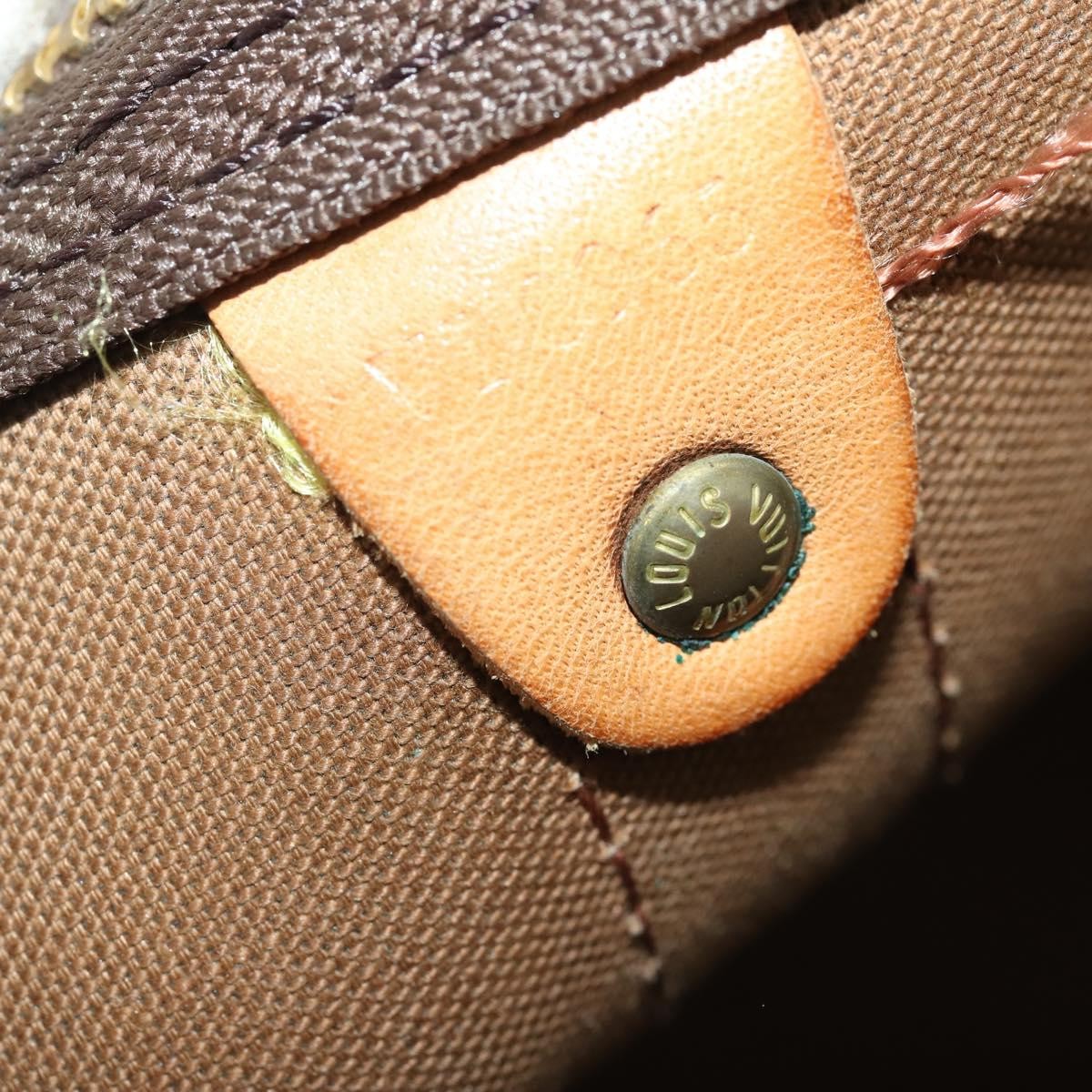 Louis Vuitton Keepall Bandouliere Monogram Canvas Brown Canvas Travel Bag Bag (Pre-Owned)