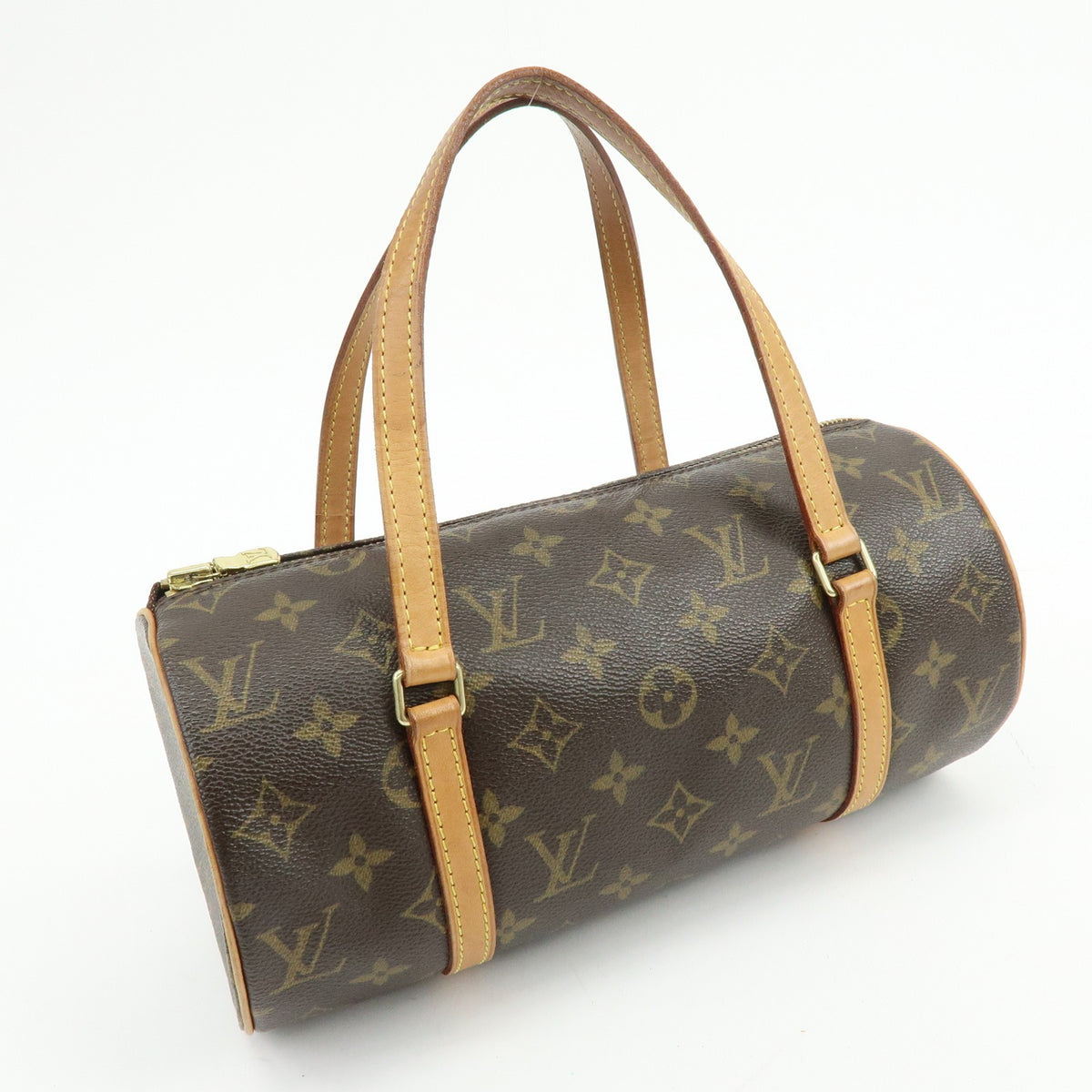 Louis Vuitton Papillon Monogram Canvas Brown Canvas Handbag (Pre-Owned)