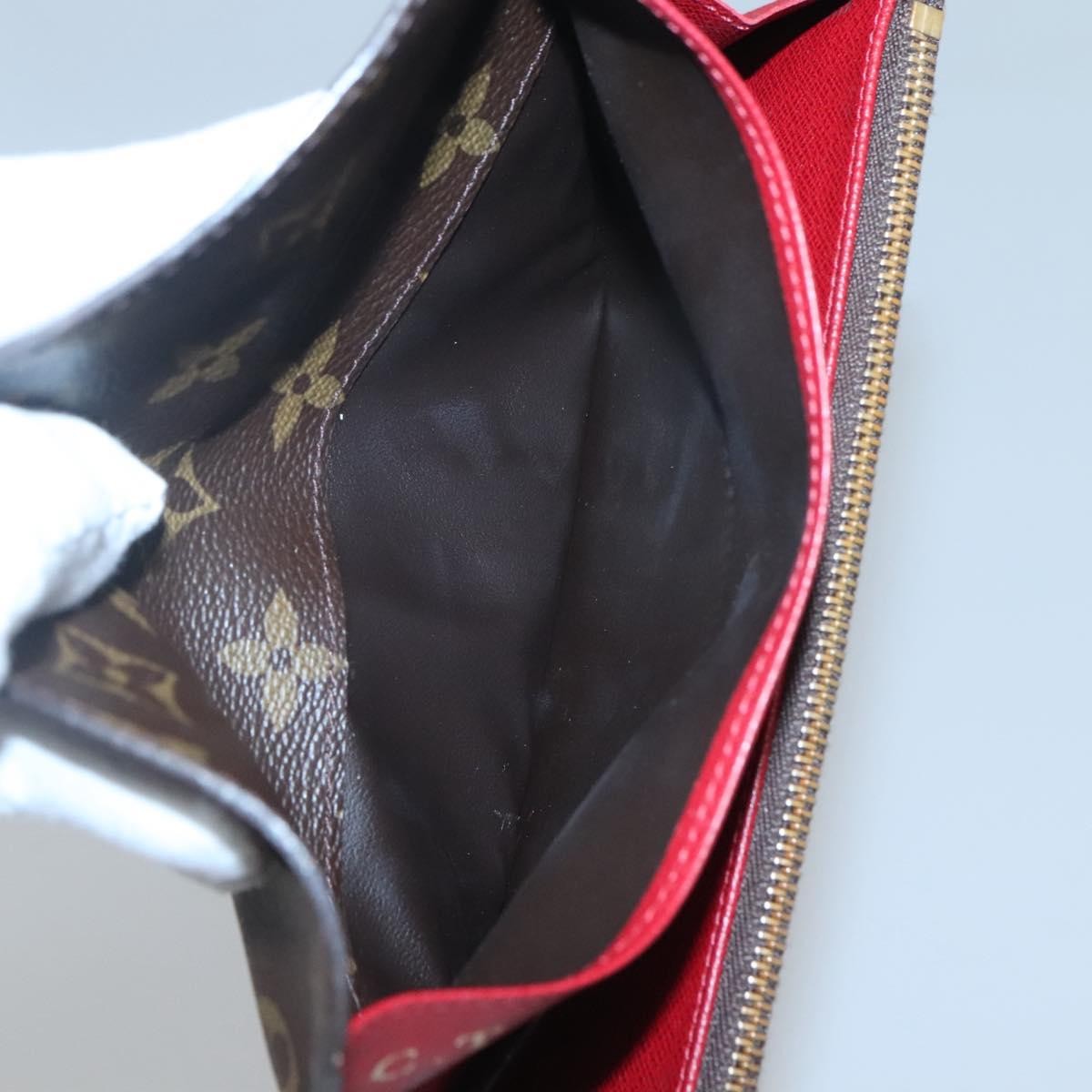 Louis Vuitton Emilie Monogram Canvas Red Canvas Wallets Accessory (Pre-Owned)