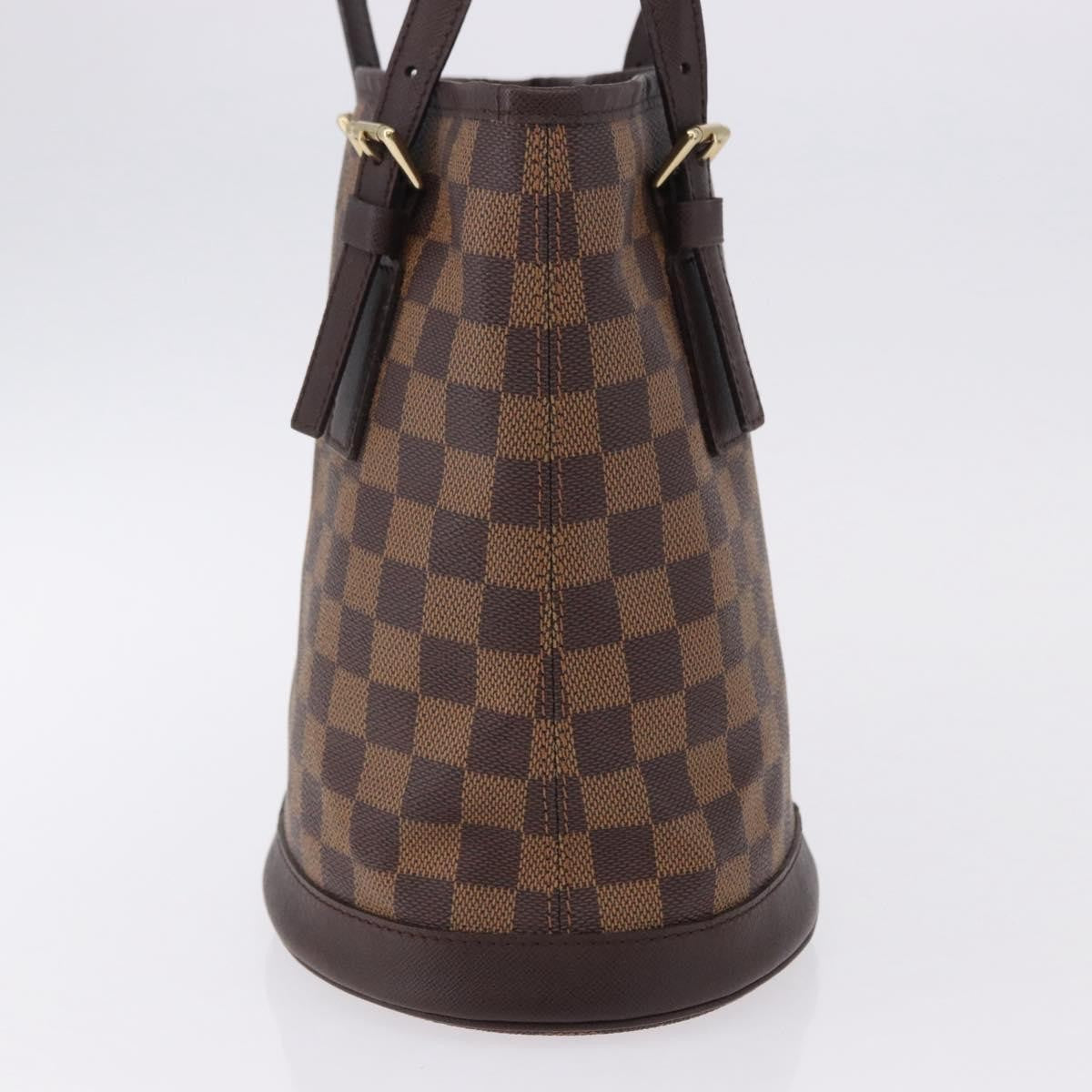 Louis Vuitton Marais Bucket Damier Ebene Brown Canvas Shoulder Bag Bag (Pre-Owned)