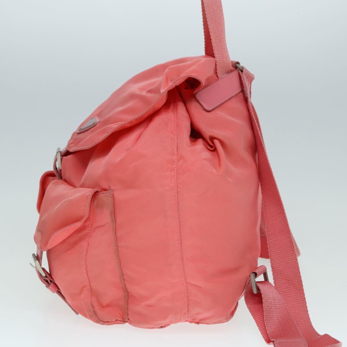 Prada Re-Nylon Pink Canvas Backpack Bag (Pre-Owned)