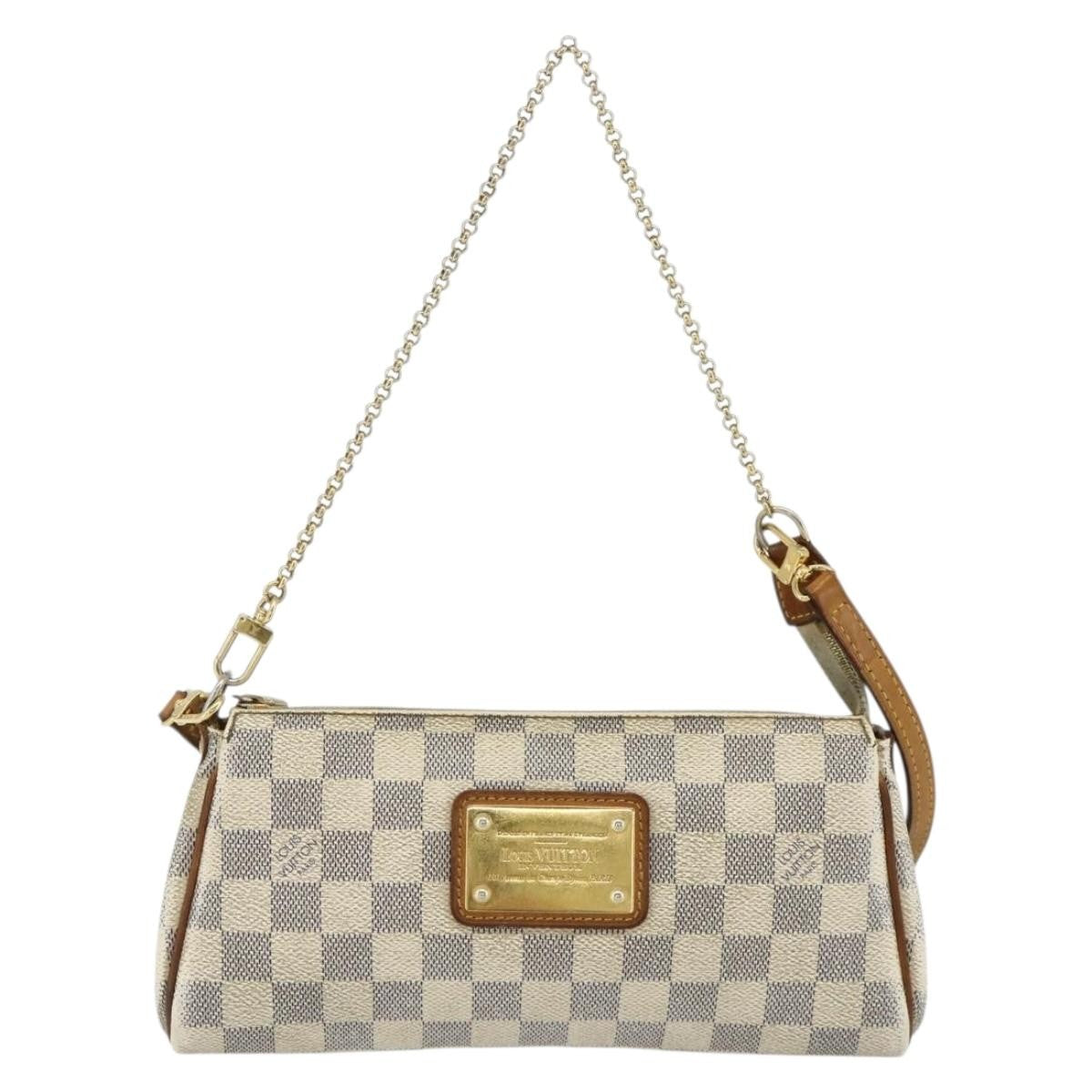 Louis Vuitton Eva Damier Beige Canvas Shoulder Bag Bag (Pre-Owned)