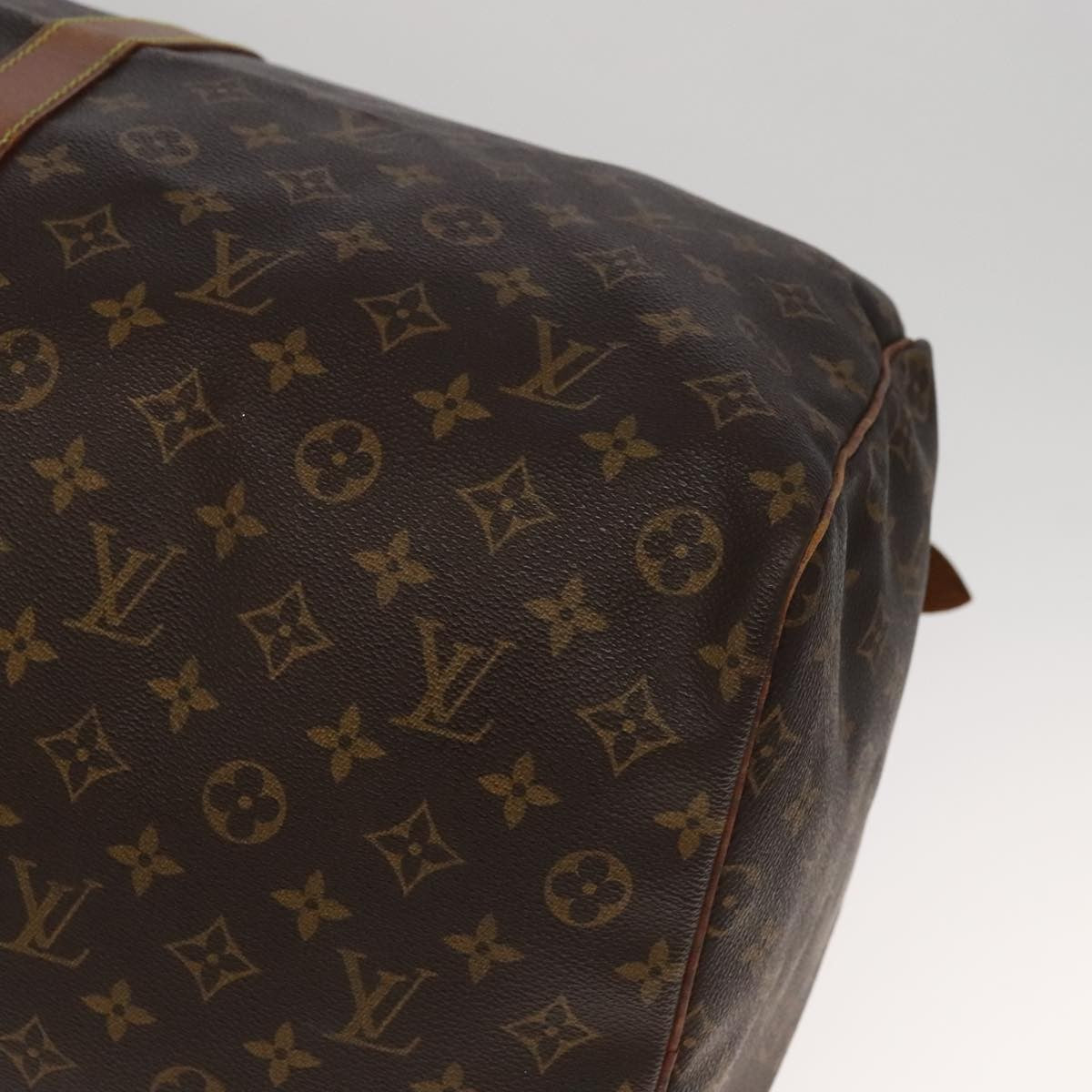 Louis Vuitton Keepall Monogram Canvas Brown Canvas Travel Bag Bag (Pre-Owned)
