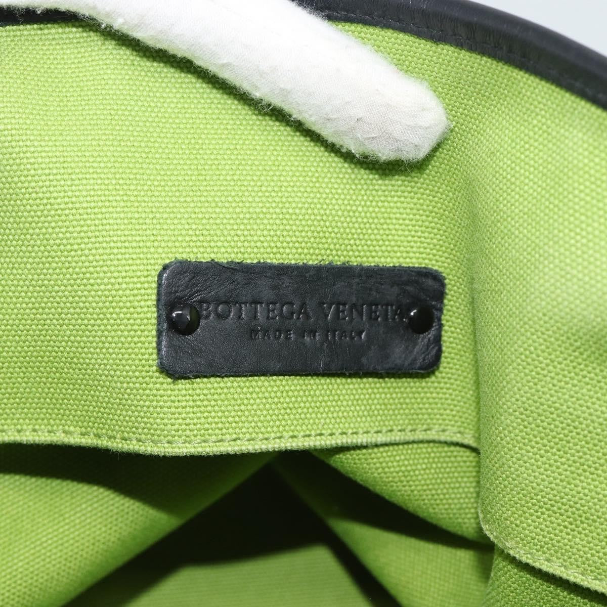 Bottega Veneta Vintage Canvas Green Canvas Tote Bag Bag (Pre-Owned)
