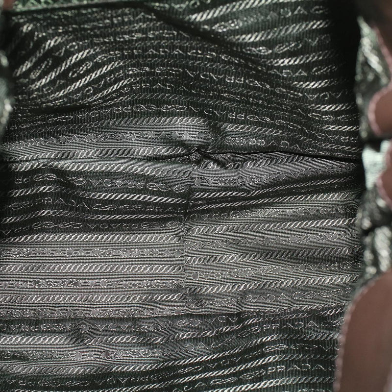 Prada Tessuto Green Synthetic Shoulder Bag (Pre-Owned)