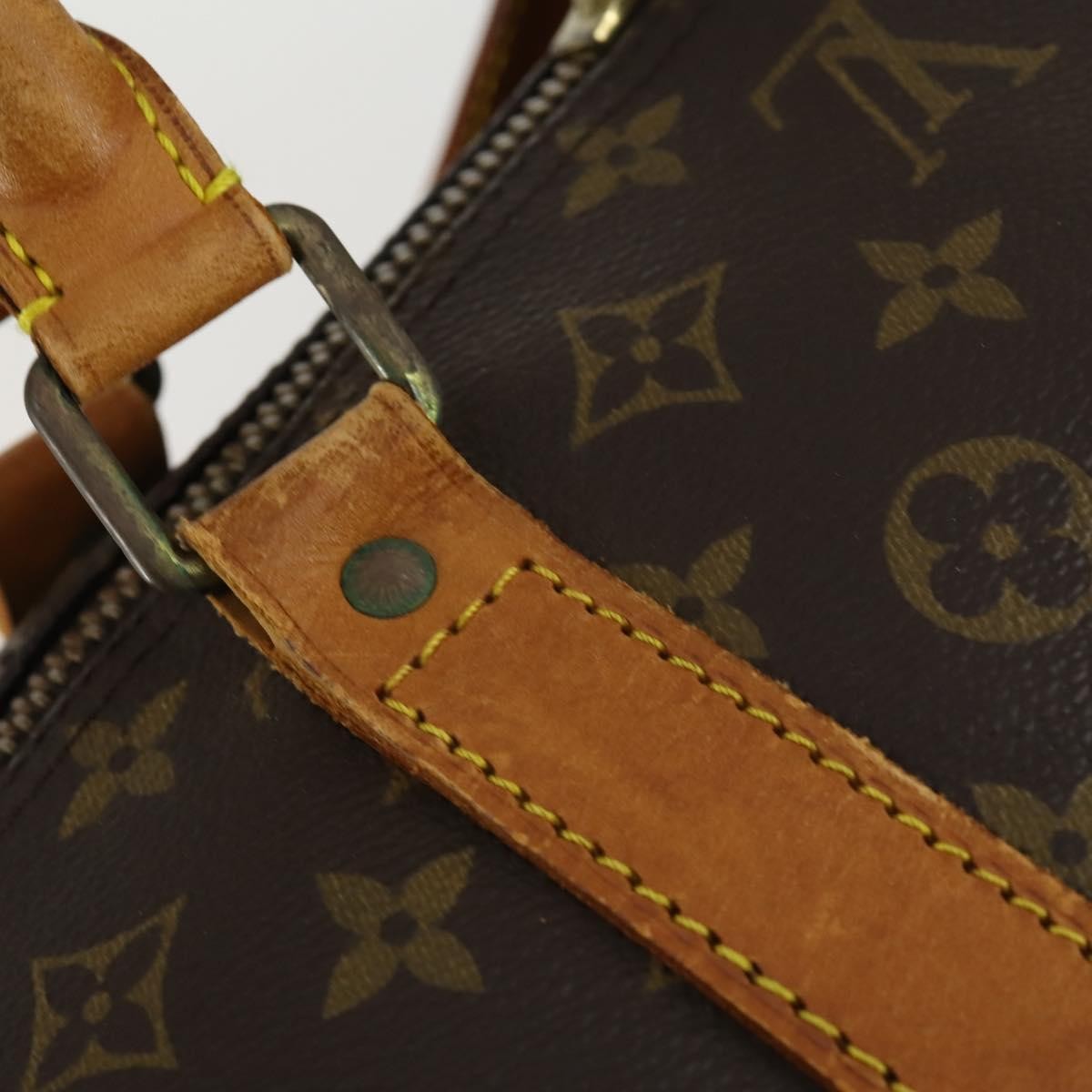 Louis Vuitton Keepall Bandouliere Monogram Canvas Brown Canvas Travel Bag Bag (Pre-Owned)