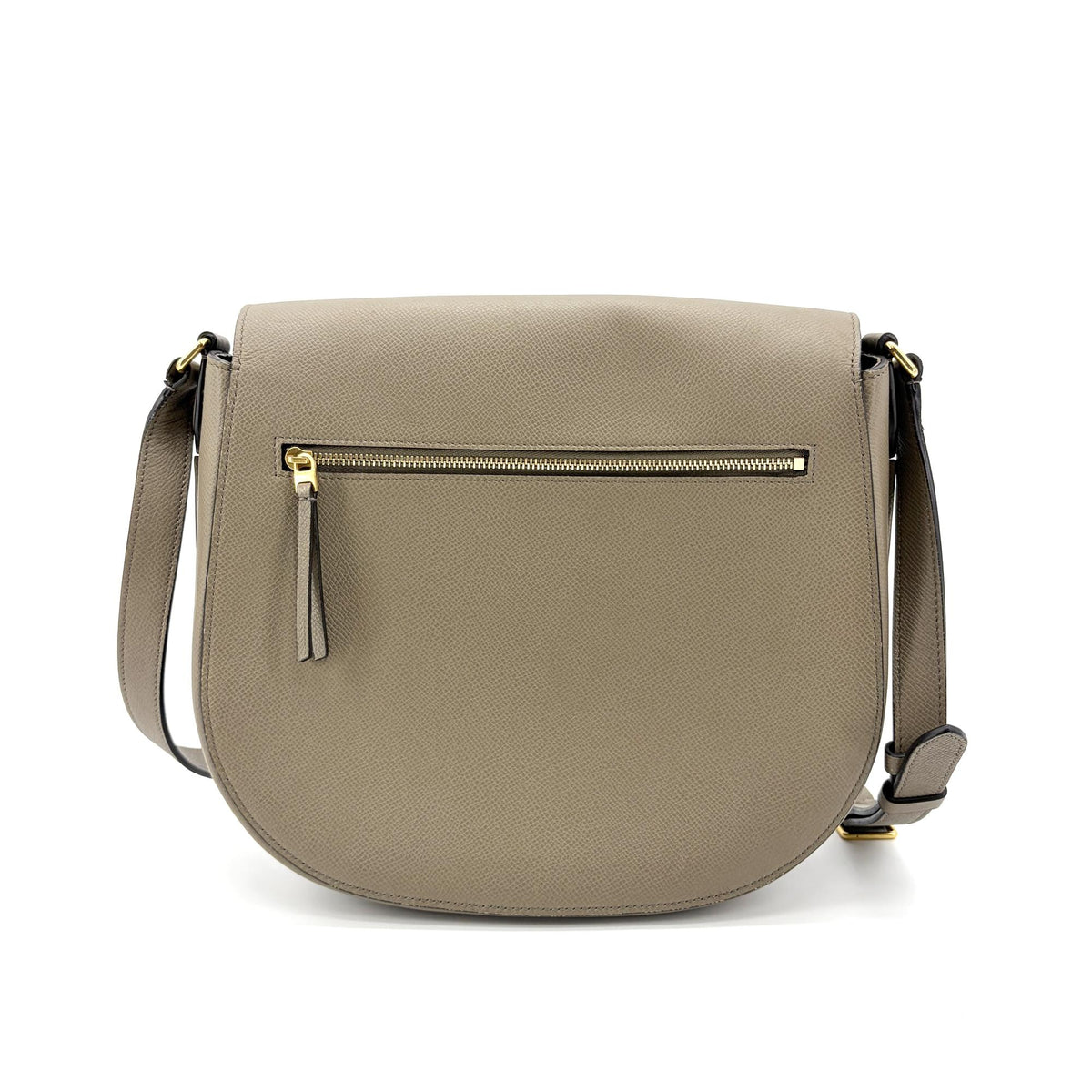 Celine Trotteur Grainy Leather Beige Calfskin Crossbody Bag Bag (Pre-Owned)