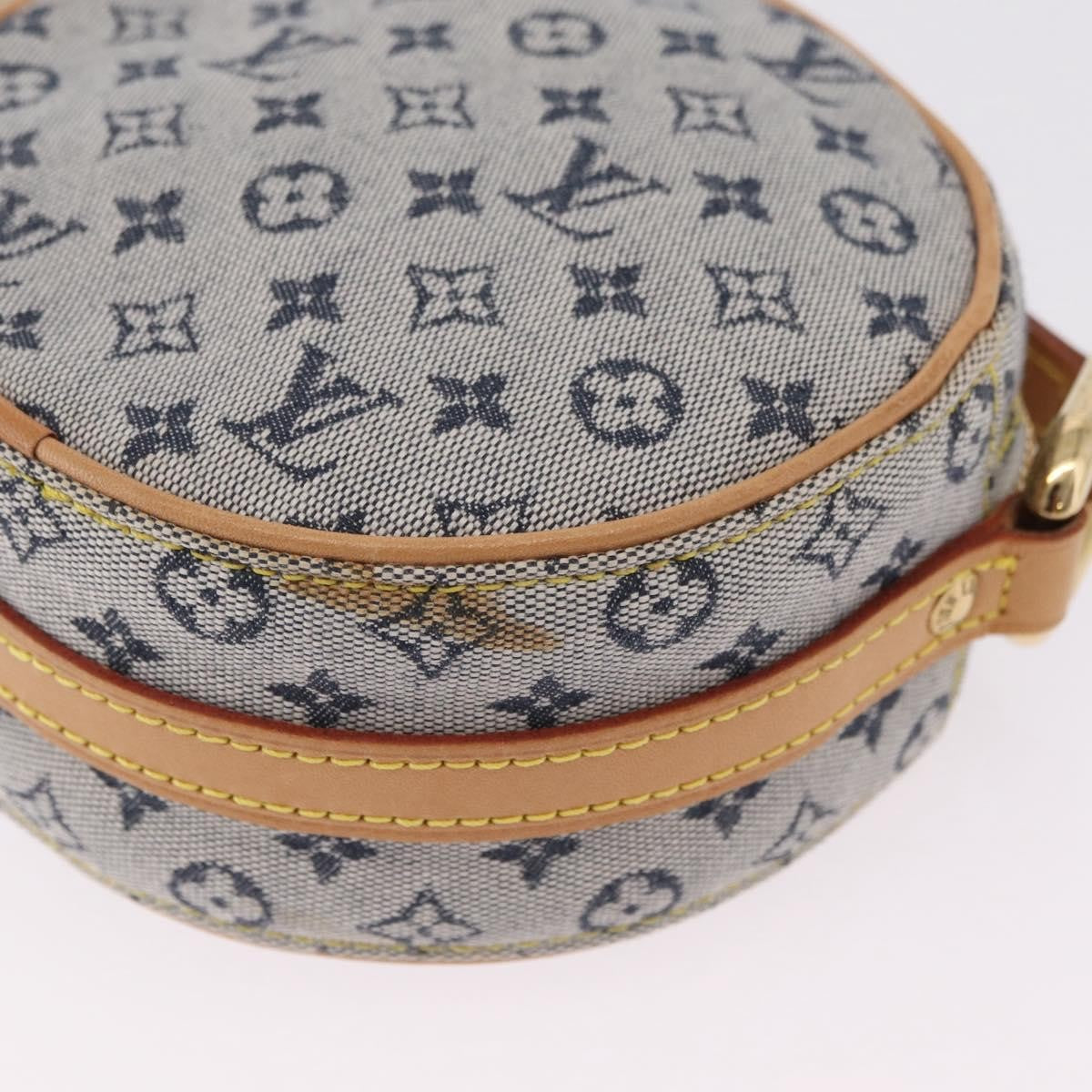 Louis Vuitton Jeanne Mini Lin Blue Canvas Crossbody Bag Bag (Pre-Owned)