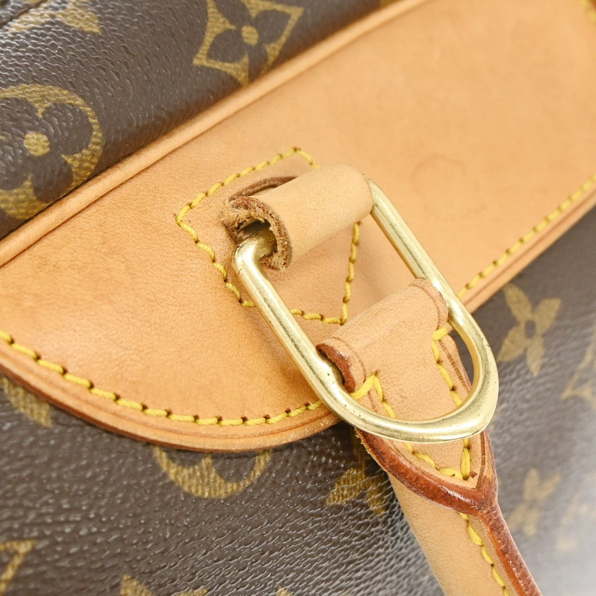 Louis Vuitton Deauville Monogram Canvas Brown Canvas Handbag (Pre-Owned)